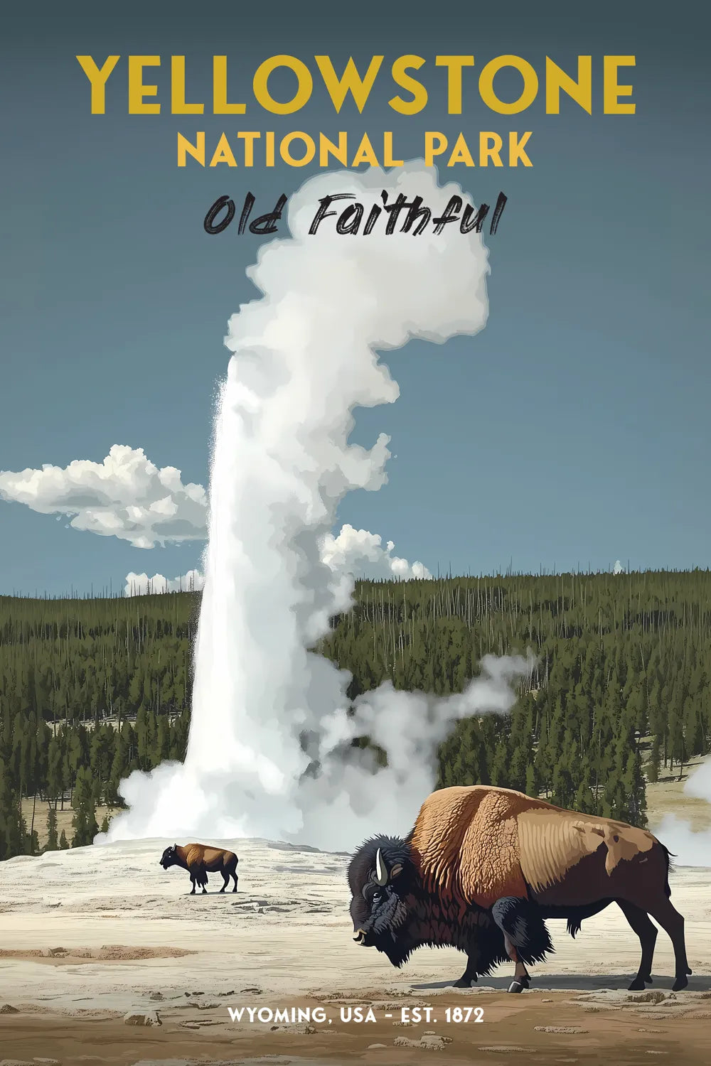 Parc national de Yellowstone - Old Faithful